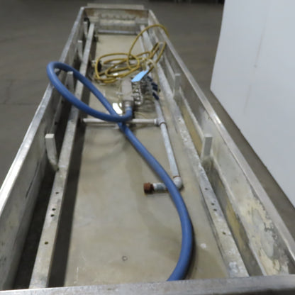 119Lx25wx9"D Stainless Steel Immersion Small Parts Cleaning Tank 230/460V