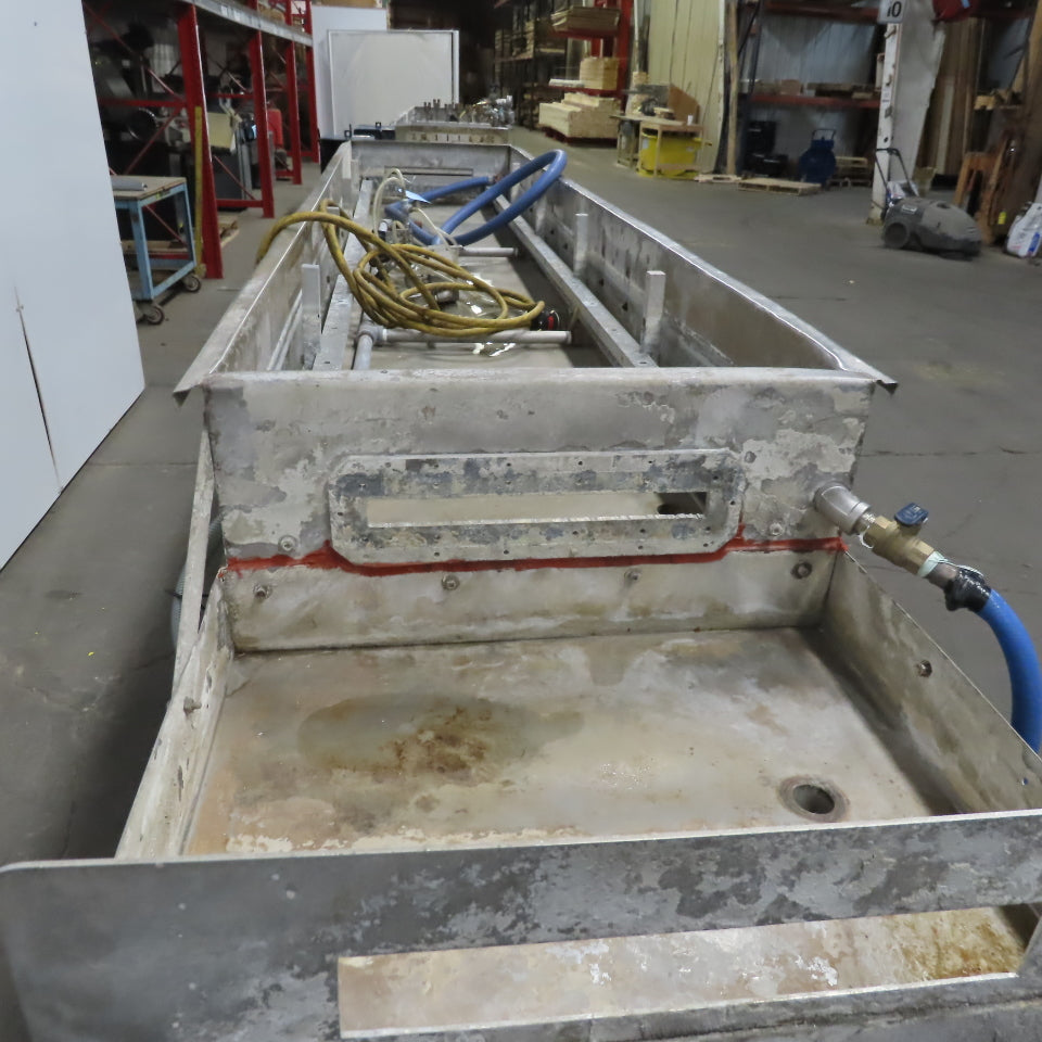 119Lx25wx9"D Stainless Steel Immersion Small Parts Cleaning Tank 230/460V