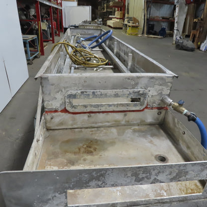 119Lx25wx9"D Stainless Steel Immersion Small Parts Cleaning Tank 230/460V