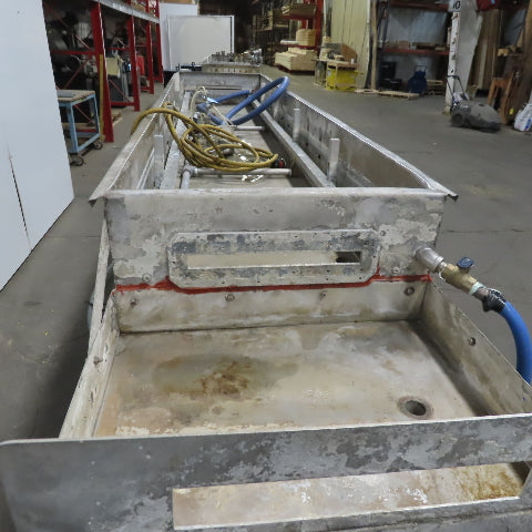 119Lx25wx9"D Stainless Steel Immersion Small Parts Cleaning Tank 230/460V