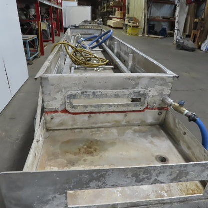 119Lx25wx9"D Stainless Steel Immersion Small Parts Cleaning Tank 230/460V
