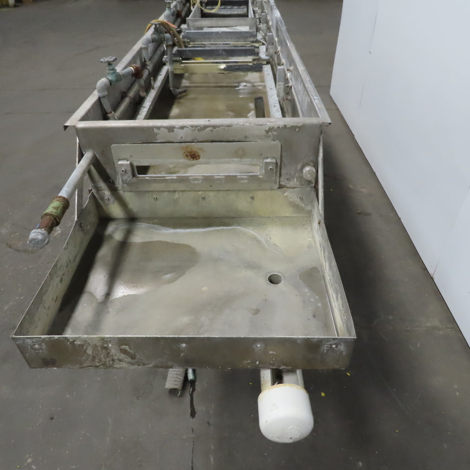 119Lx25wx9"D Stainless Steel Immersion Small Parts Cleaning Tank 230/460V