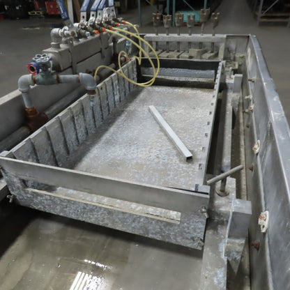 119Lx25wx9"D Stainless Steel Immersion Small Parts Cleaning Tank 230/460V