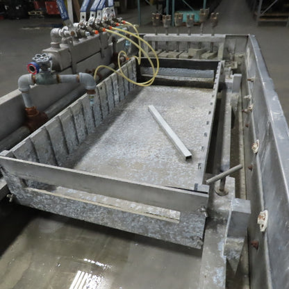 119Lx25wx9"D Stainless Steel Immersion Small Parts Cleaning Tank 230/460V