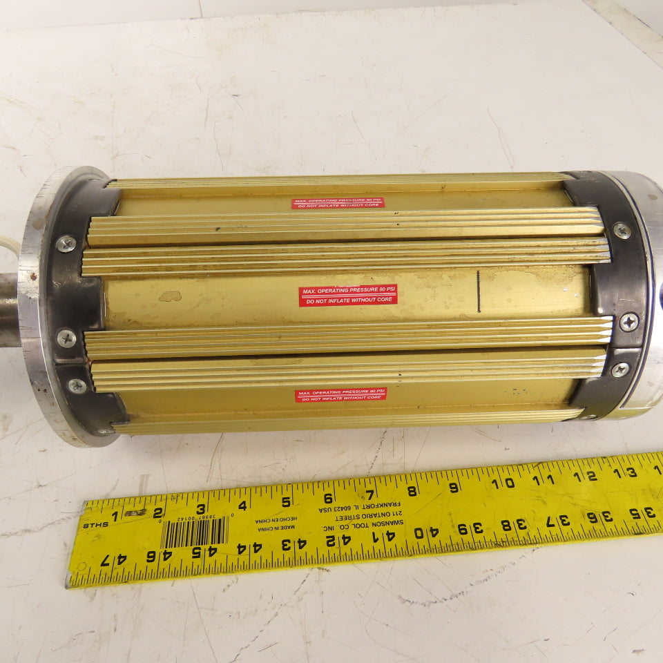 JRC Expanding Air Shaft Roller 6" Shaft 12" Face Width 30" OAL