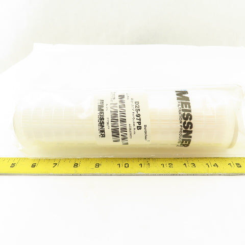 Meissner D25-97PB Duraclear 25um 9-3/4" Flat Gasket Water Filter Cartridge