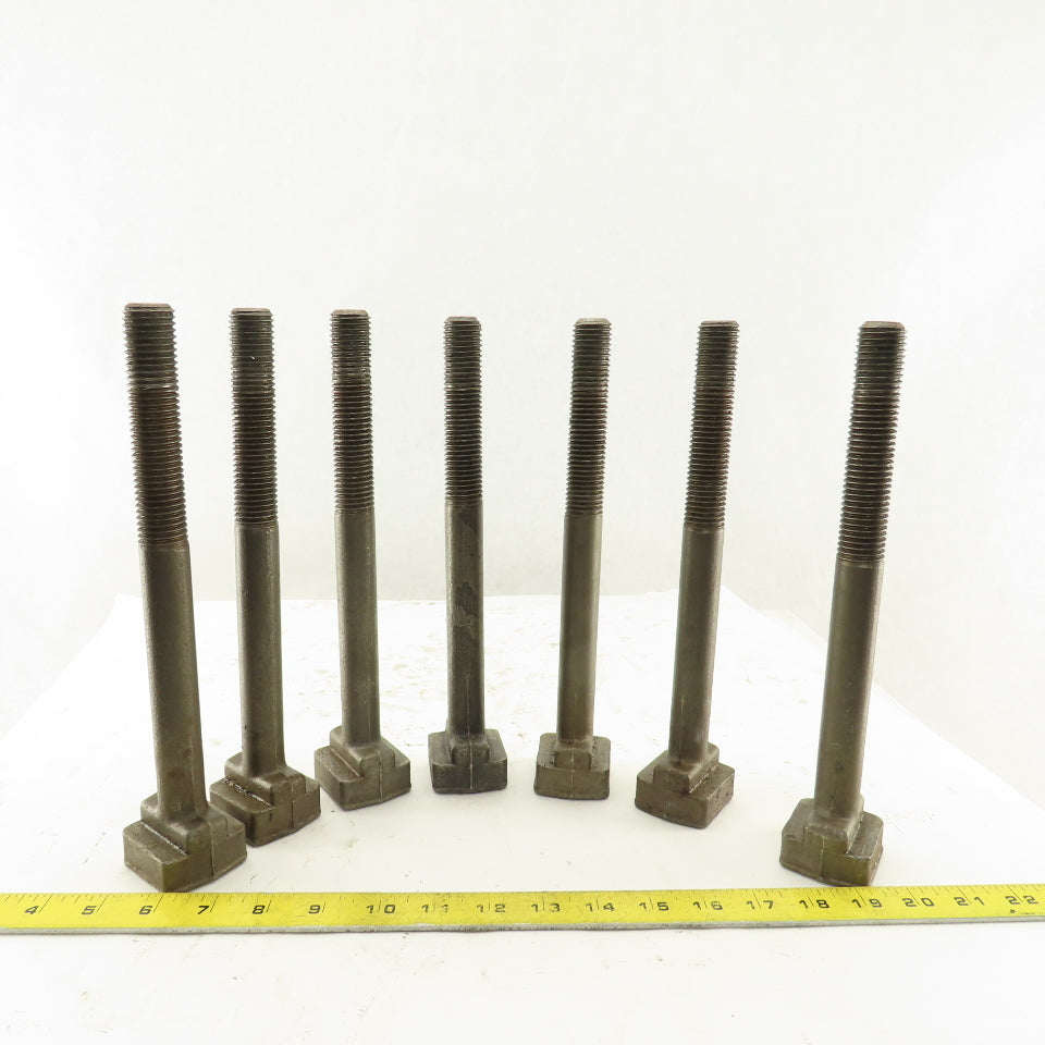 7/8-9 Threaded T-Slot Bolt 10" Long Lot Of 7