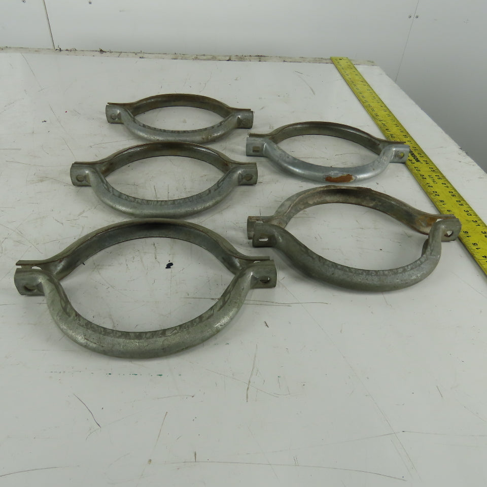 8" Galvanized Split Duct Flange Clamp Lot Of 5