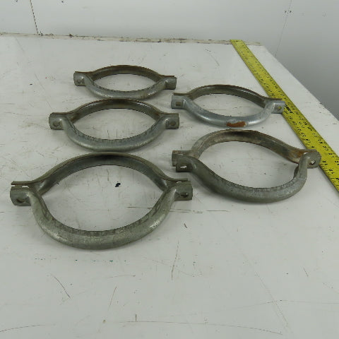 8" Galvanized Split Duct Flange Clamp Lot Of 5