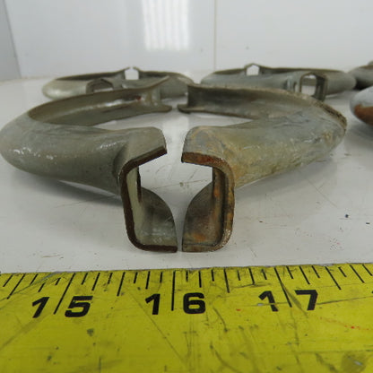 8" Galvanized Split Duct Flange Clamp Lot Of 5