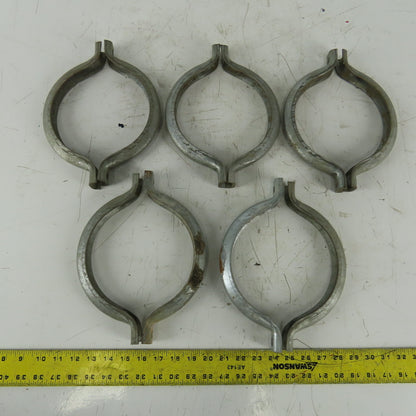 8" Galvanized Split Duct Flange Clamp Lot Of 5