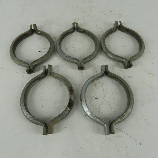 8" Galvanized Split Duct Flange Clamp Lot Of 5