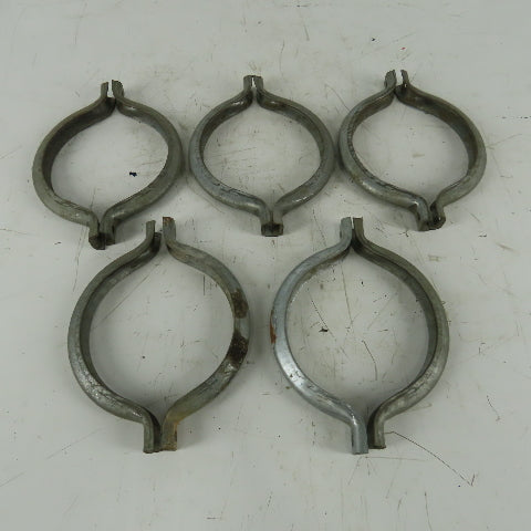 8" Galvanized Split Duct Flange Clamp Lot Of 5