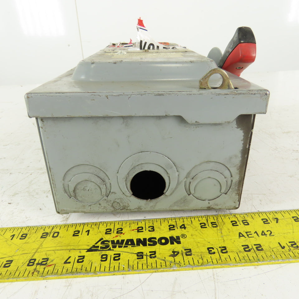 Square D HU361 30A 600V AC/DC Non-Fused Safety Disconnect Switch