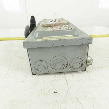 Square D HU361 30A 600V AC/DC Non-Fused Safety Disconnect Switch