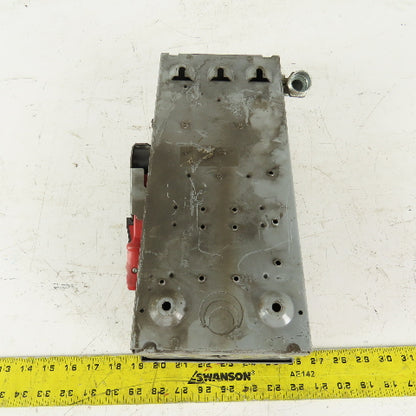 Square D HU361 30A 600V AC/DC Non-Fused Safety Disconnect Switch