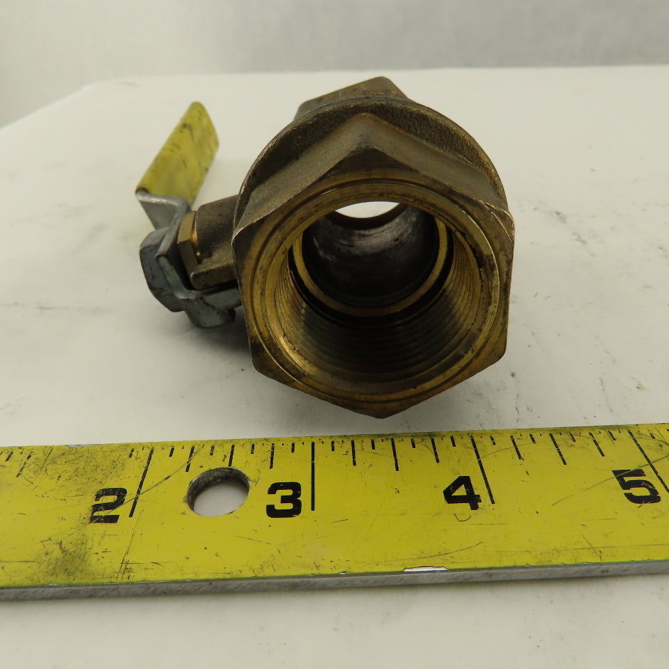 Jomar 1" Brass Gas Shut Off Ball Valve 150WSP 500WOG