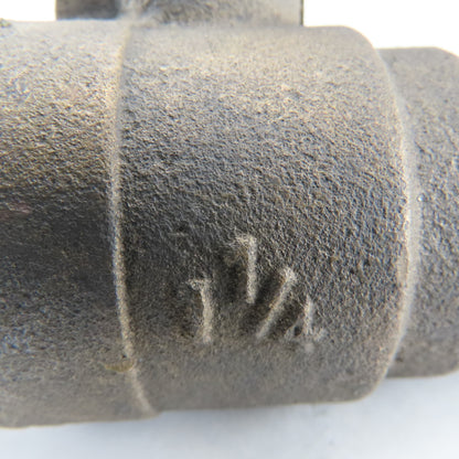 Milwaukee Valve 1-1/4" Slip Sweat Cast Copper Ball Valve 600WOG 150SWP