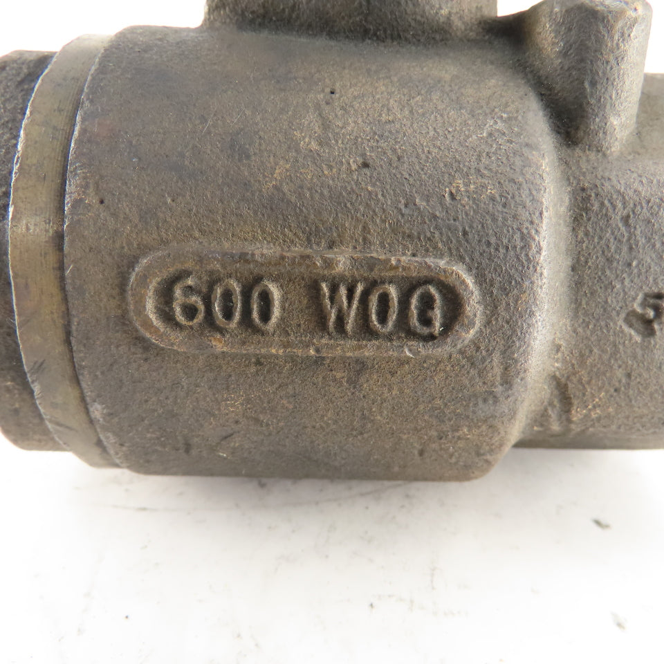 Universal Components 1-1/4" Thick Wall Bronze Ball Valve 600WOG