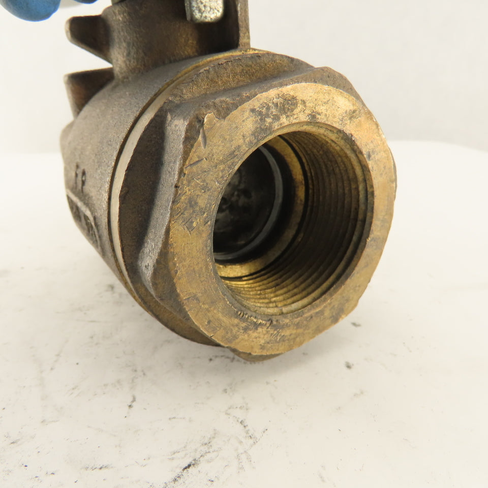 Universal Components 1-1/4" Thick Wall Bronze Ball Valve 600WOG