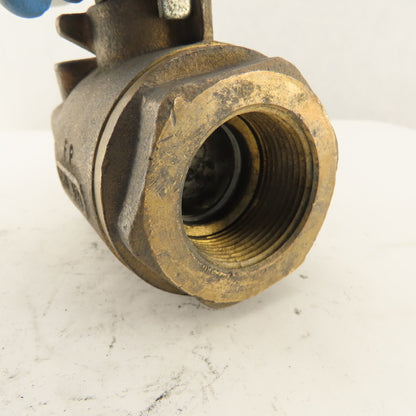 Universal Components 1-1/4" Thick Wall Bronze Ball Valve 600WOG