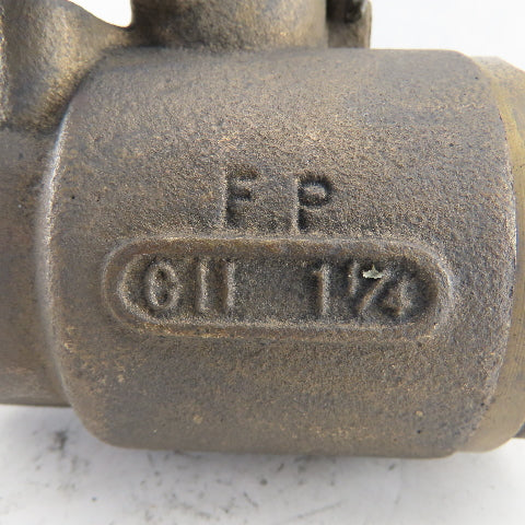 Universal Components 1-1/4" Thick Wall Bronze Ball Valve 600WOG