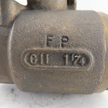 Universal Components 1-1/4" Thick Wall Bronze Ball Valve 600WOG