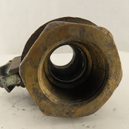Universal Components 1-1/4" Thick Wall Bronze Ball Valve 600WOG