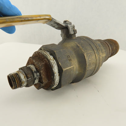 Parker 2" Brass Shut Off Ball Valve 600CWP