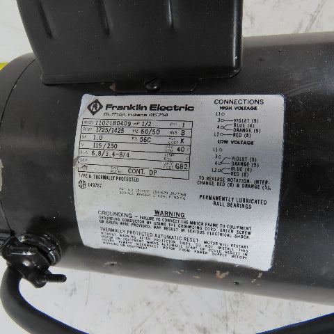 Sargent-Welch 8821Z-04 1/2Hp 1725 RPM 1Ph 50/60Hz DirecTorr Vacuum Pump