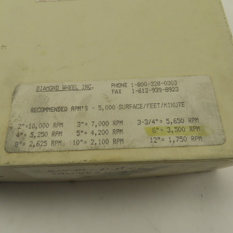Diamond Wheel 614M-DG66 5-7/8" x 1-1/4" Arbor Diamond Sharpening Wheel