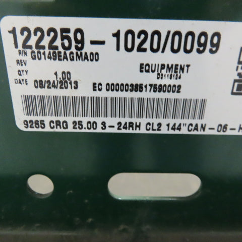 Rapistan Dematic Live Roller Accumulation Conveyor 25"x144" 60FPM W/Legs