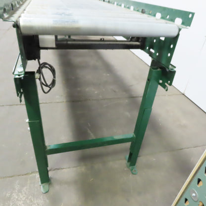 Rapistan Dematic Live Roller Accumulation Conveyor 25"x144" 60FPM W/Legs