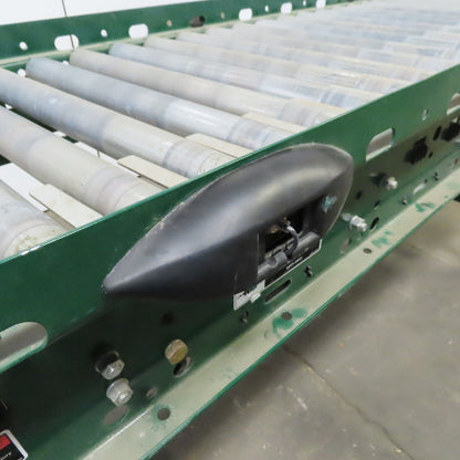 Rapistan Dematic Live Roller Accumulation Conveyor 25"x144" 60FPM W/Legs