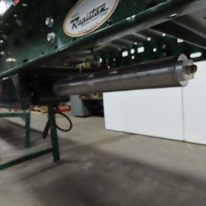 Rapistan Dematic Live Roller Accumulation Conveyor 25"x144" 60FPM W/Legs