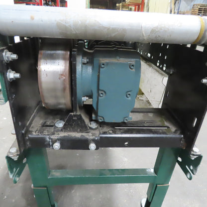 Rapistan Dematic Live Roller Accumulation Conveyor 19"x144" 60 FPM W/Legs 3Ph