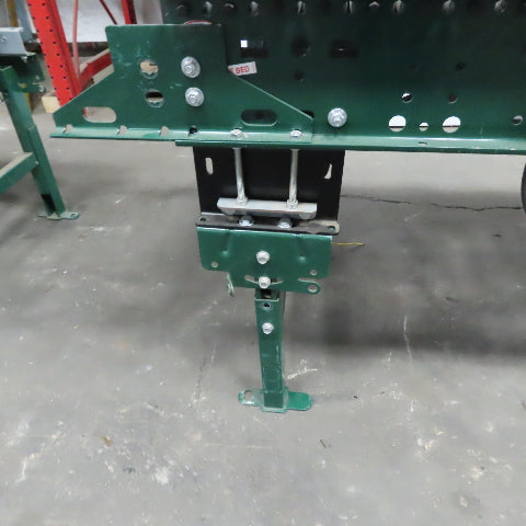 Rapistan Dematic Live Roller Accumulation Conveyor 25"x144" 60FPM W/Legs