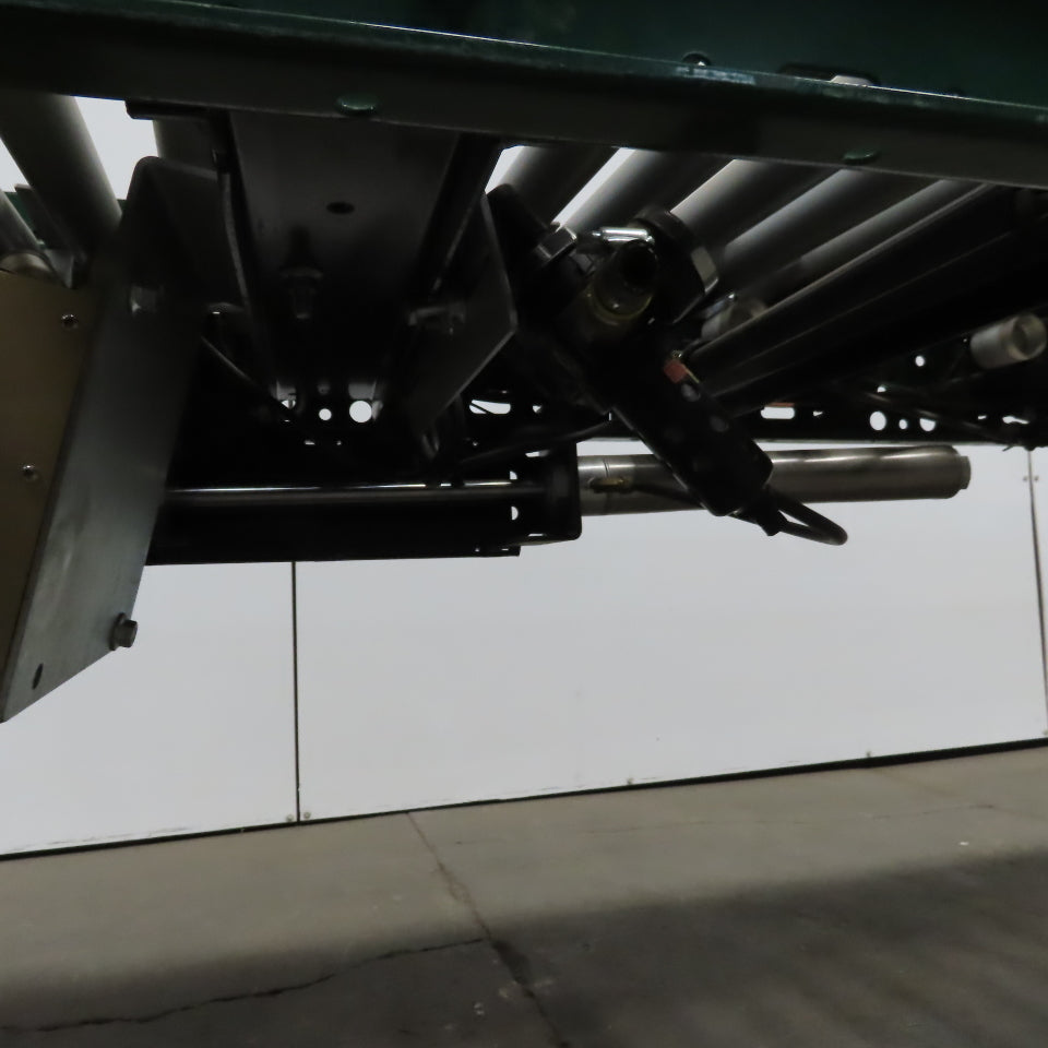 Rapistan Dematic Live Roller Accumulation Conveyor 25"x144" 60FPM W/Legs