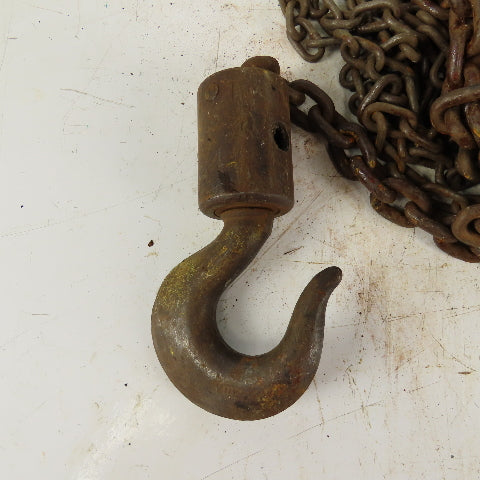 CM Model M Cyclone 1-1/2 Ton Manual Chain Fall Hoist 20' Lift 10' Pendant Chain