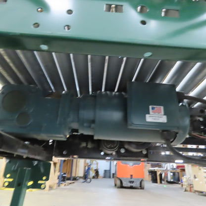 Rapistan Dematic Live Roller Accumulation Conveyor 25"x144" 60 FPM W/Legs 3Ph