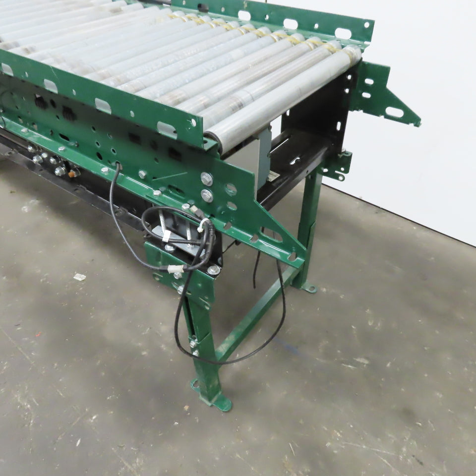 Rapistan Dematic Live Roller Accumulation Conveyor 25"x144" 60 FPM W/Legs 3Ph