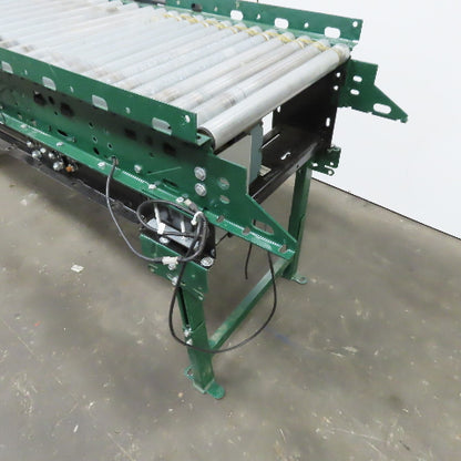 Rapistan Dematic Live Roller Accumulation Conveyor 25"x144" 60 FPM W/Legs 3Ph