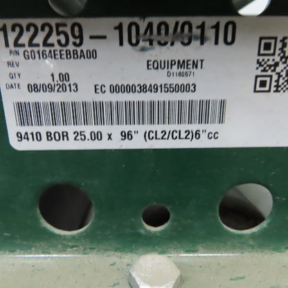 Rapistan Dematic 25" x 132 " Center Drive Belt Over Roller Conveyor 75 FPM 3Ph