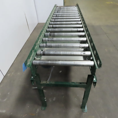 Rapistan Dematic 25" x 132 " Center Drive Belt Over Roller Conveyor 75 FPM 3Ph