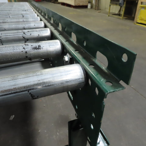 Rapistan Dematic 25" x 132 " Center Drive Belt Over Roller Conveyor 75 FPM 3Ph