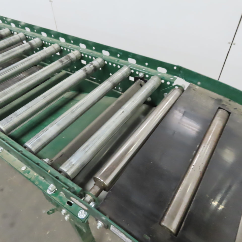 Rapistan Dematic 25" x 132 " Center Drive Belt Over Roller Conveyor 75 FPM 3Ph