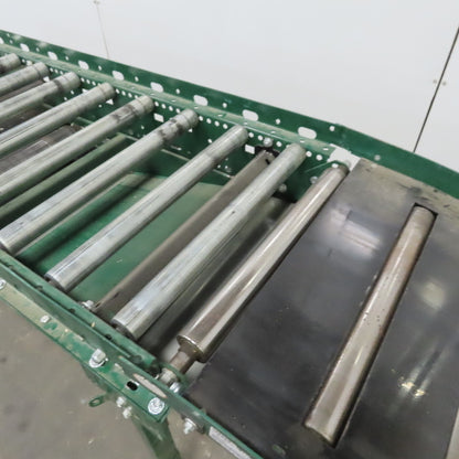 Rapistan Dematic 25" x 132 " Center Drive Belt Over Roller Conveyor 75 FPM 3Ph