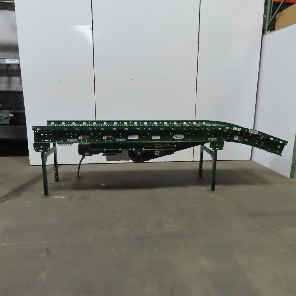 Rapistan Dematic 25" x 132 " Center Drive Belt Over Roller Conveyor 75 FPM 3Ph