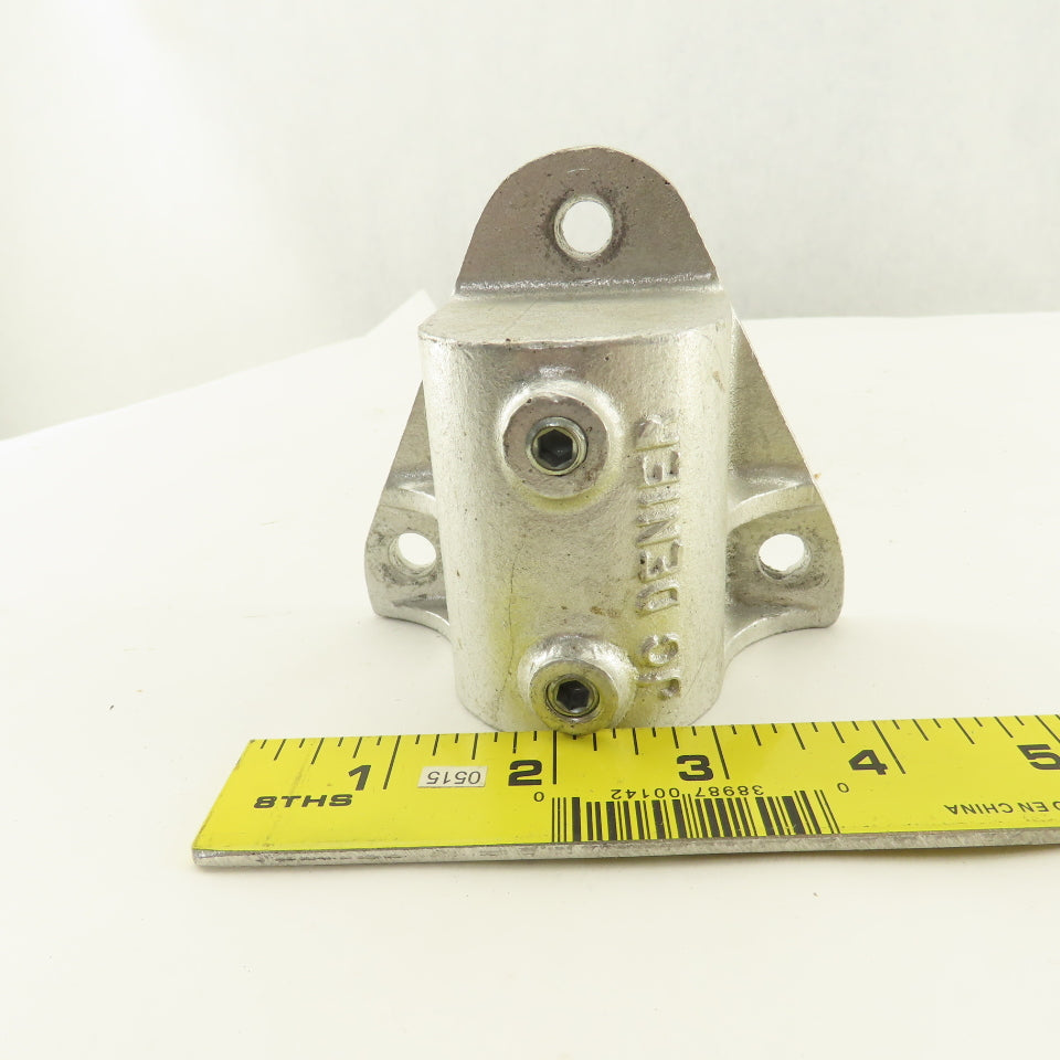 JC Denier 1-3/4" ID Aluminum Slip On Frame 3 Bolt Flange Mount Railing Anchor