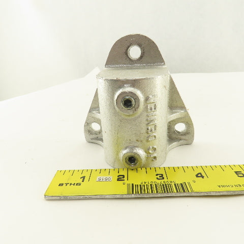 JC Denier 1-3/4" ID Aluminum Slip On Frame 3 Bolt Flange Mount Railing Anchor